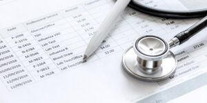 medical billing spreadsheet, stethoscope, pen, medical, billing, worksheet,